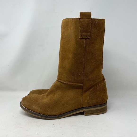 Fat Face Boots Women’s 39 Brown Suede Maine Wool Fleece Made in Portugal US8 - Picture 2 of 8